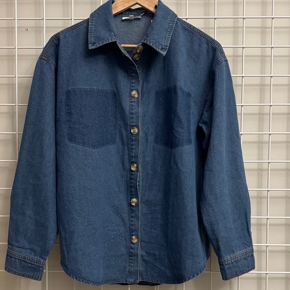 Women's Denim Button Down Shirt